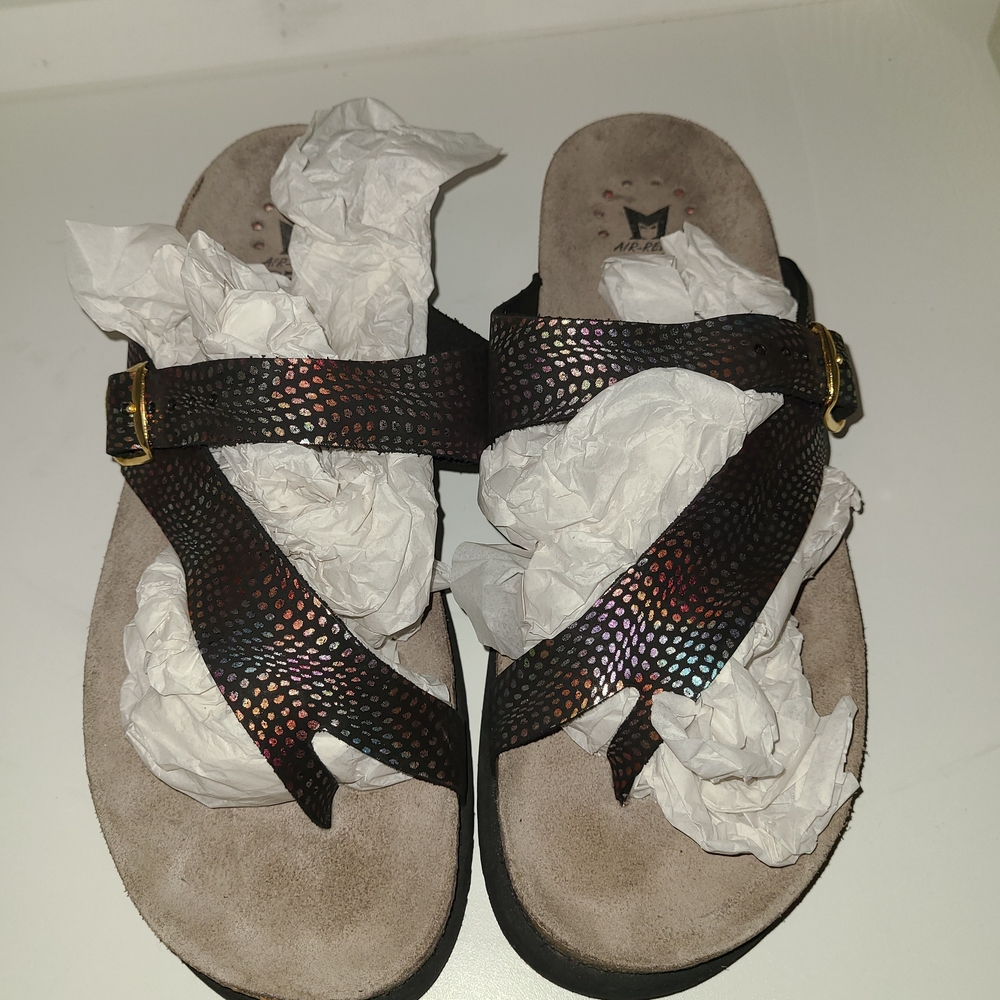 NWOT Mephisto Women's Multicolor Helen Sandals Size 40 EU Women 9/9.5 USA - Picture 7 of 11